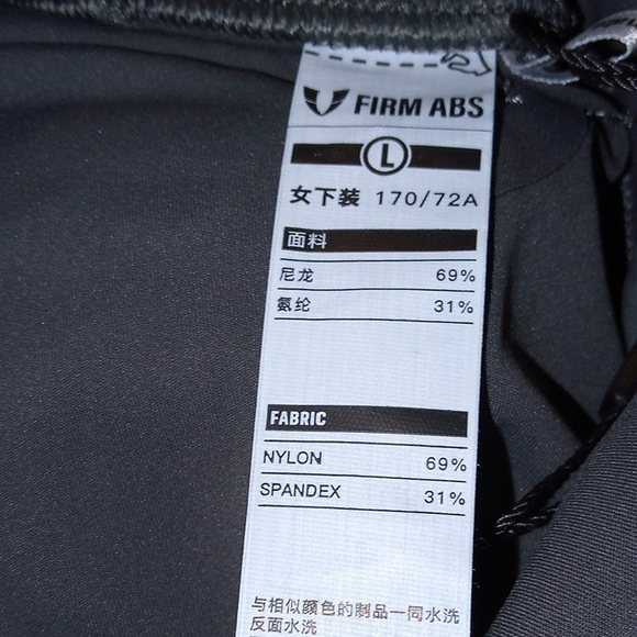 Grey Scrunch High Waist Leggings with Cargo Pockets Sz L - Picture 11 of 11